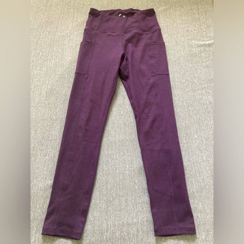 ZYIA Heather Purple Leggings 7/8 Size XS